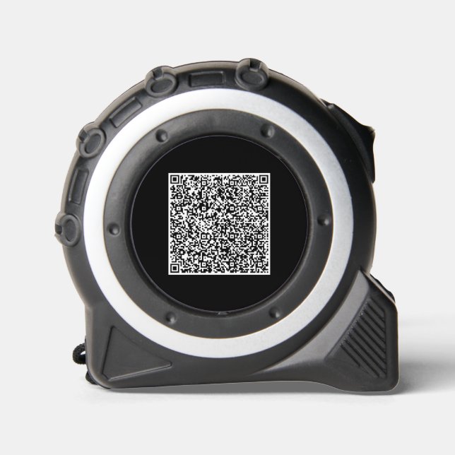 Custom QR Code Scan Info Tape Measure Template 1 (Front)