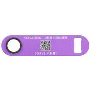 Custom QR Code Scan Info Text Colours Bar Key
