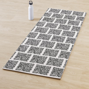 Custom QR Code Scan Info Yoga Mat