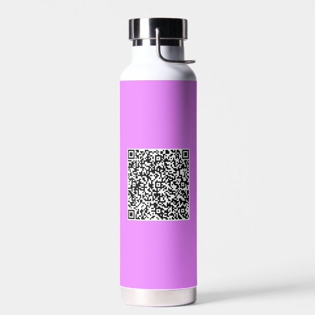 Custom QR Code Scan Info Your Colours Water Bottle (Left)