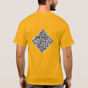Custom QR Code Scan Info Your T-Shirt Choose Colou