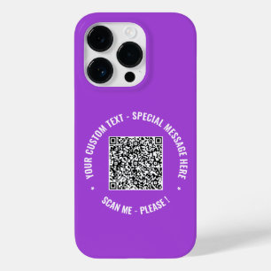 Custom QR Code Scan Info Your Text iPhone Case