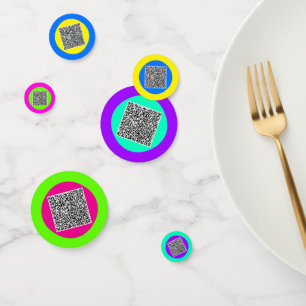 Custom QR Code Scan Party Confetti Choose Colours