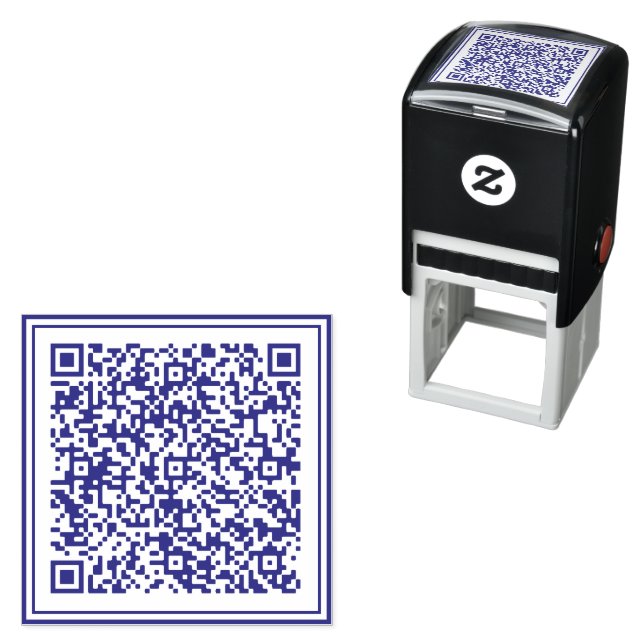 Custom QR Code Scan Personalised Self-inking Stamp (In Situ)