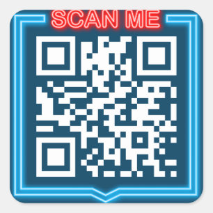 Custom QR Code  Square Sticker
