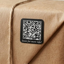 Custom QR Code | Square Stickers