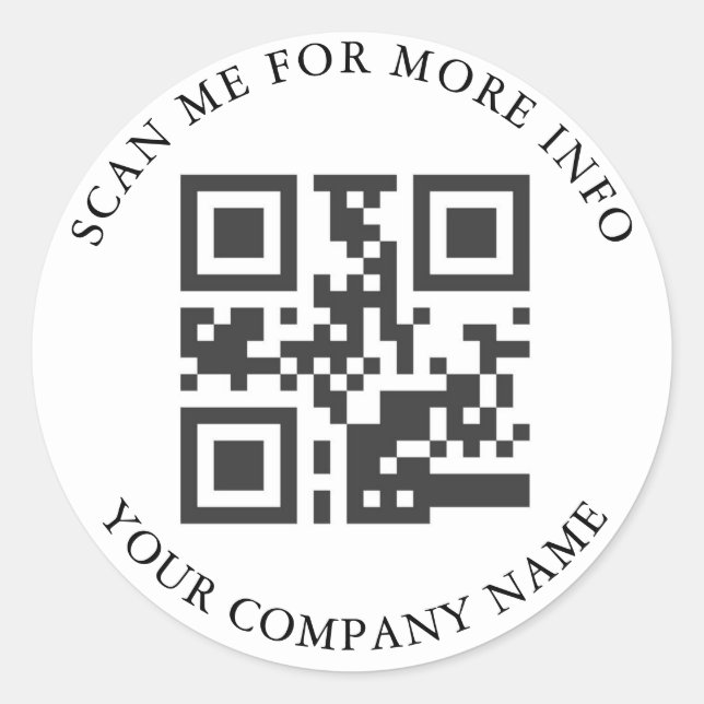 Custom QR Code Stickers (Front)
