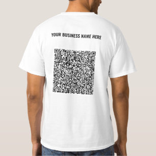 Custom QR Code T-Shirt with Your Business Name