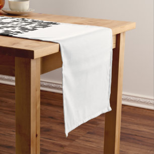 Custom QR Code Table Runner Choose Your Colour