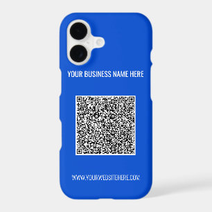 Custom QR Code Text and Colour iPhone Case Templat