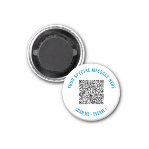 Custom QR Code Text and Colours Your Magnet Gift