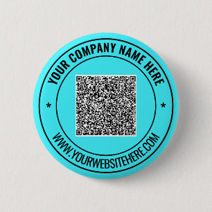 Custom QR Code Text Business Promotional Button
