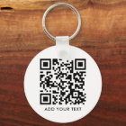 Custom QR Code Text Modern Black White Business