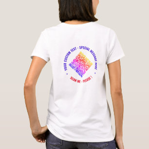Custom QR Code Text Your Own Design Funny T-Shirt