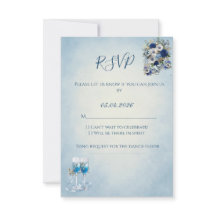 Custom QR Code Wedding RSVP Card