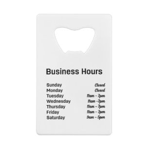 Custom QR Code with Business Hours