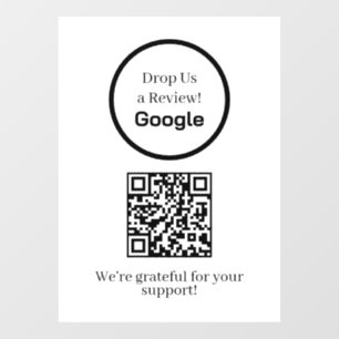 Custom QR   Google Reviews Business Display Sign