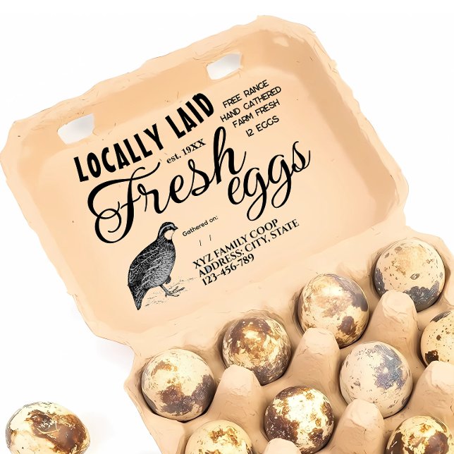  Custom quail egg carton stamp (Creator Uploaded)