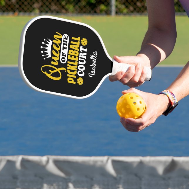 Custom Queen Of The Pickleball Court  Pickleball Paddle (Insitu)