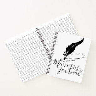 Custom quill pen journal