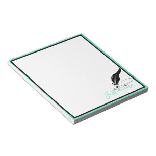 Custom quill pen notepad