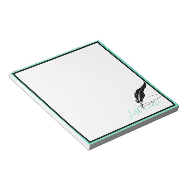 Custom quill pen  notepad (Angled)