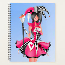 Custom Quirky Jester and Puppet King  Pink Blue