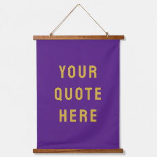 Custom Quote Banner Personalised Your Quote Wall Hanging Tapestry