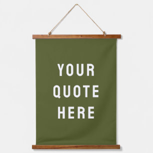 Custom Quote Banner Personalised Your Quote Wall Hanging Tapestry
