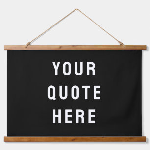 Custom Quote Banner Personalised Your Quote Wall Hanging Tapestry