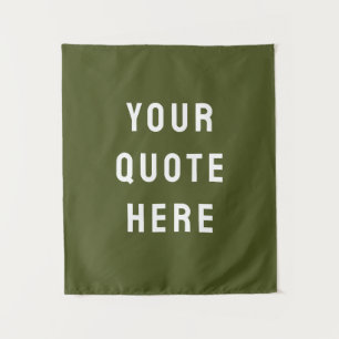 Custom Quote Banner Personalised Your Quote Wall Tapestry