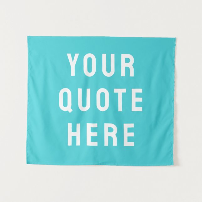 Custom Quote Banner Personalised Your Quote Wall Tapestry (Front (Horizontal))