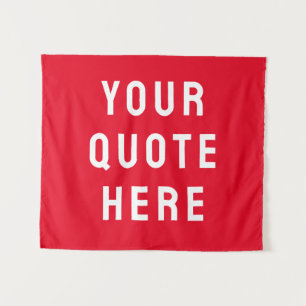 Custom Quote Banner Personalised Your Quote Wall Tapestry