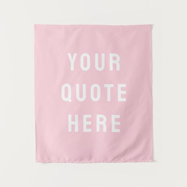 Custom Quote Banner Personalised Your Quote Wall Tapestry (Front)