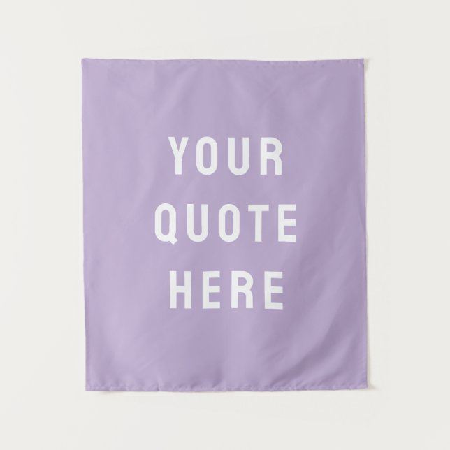 Custom Quote Banner Personalised Your Wall Nursery Tapestry (Front)