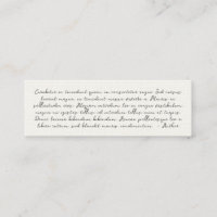 Custom quote celebration of life funeral book mark