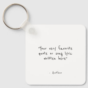 Custom quote - create your own  key ring