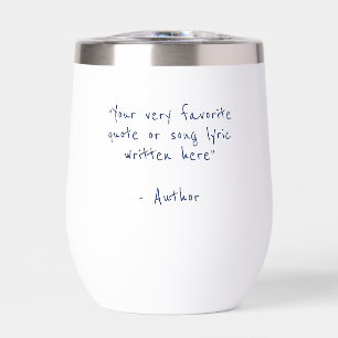 Custom quote - create your own navy blue