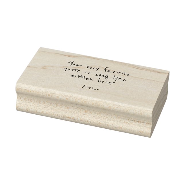 Custom quote - create your own  rubber stamp (Stamp)