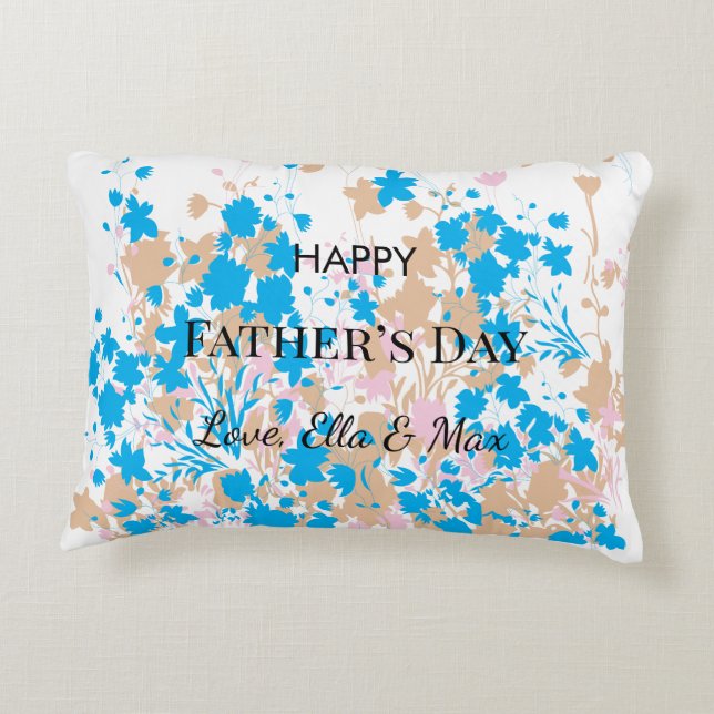 Custom Quote Design for Dad’s Special Day Decorative Cushion (Back)
