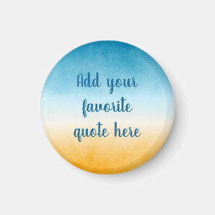 Custom Quote Landscape Gradient Painting Magnet