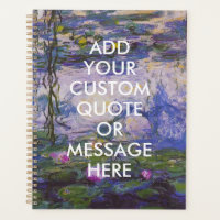Custom Quote Monet Water Lilies