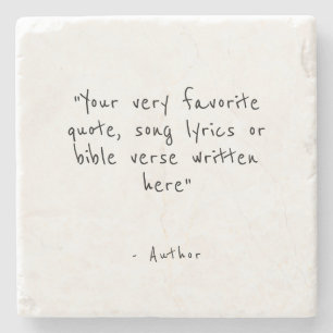 Custom quote or bible verse  stone coaster