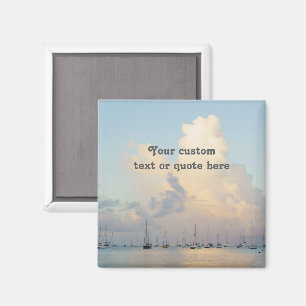 Custom Quote / Personalised bay sunset Magnet