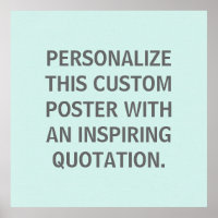 Custom Quote, Personalised, Spring Robins Egg Blue
