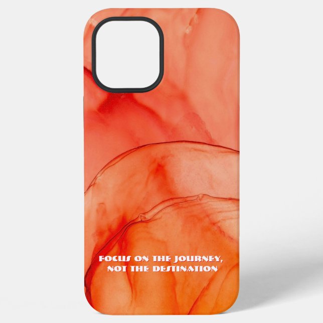 Custom Quote Phone Case - Sleek Abstract  (Back)