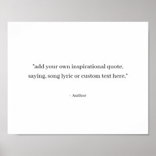 Custom Quote Poster