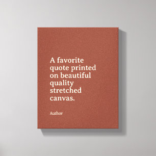 Custom Quote Print on Canvas