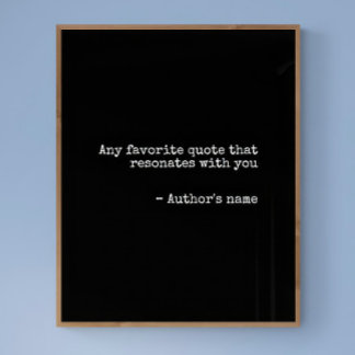 Custom Quote Print - Typewriter Poster