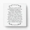 Custom Quote Saying Letter Personalised Keepsake